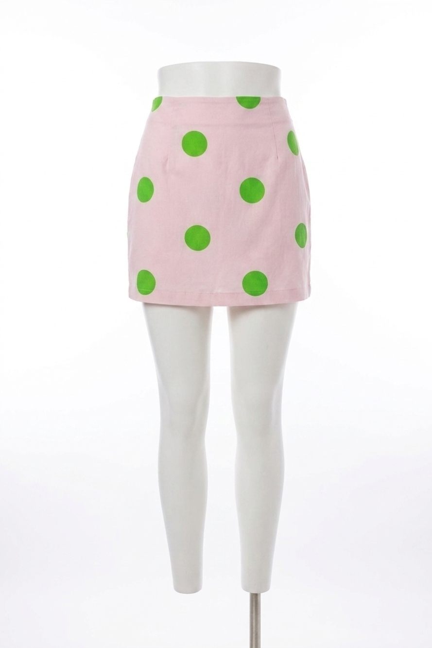 NEW TCEC cosmo mini skirt in pink, green